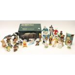 Wade, The World of Survival Bison, various Beswick birds,
