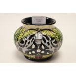 A Moorcroft Trial vase in unusual colourway, 1st quality squat vase,