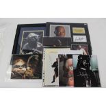 A collection of autographed Star Wars memorabilia to comprise: Haton Christian, Samuel L.