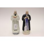 A Staffordshire figure of John Wesley preaching,