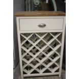 ****Ex Luddington Manor****A painted wine rack with drawer