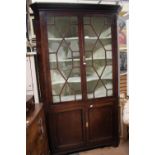 ****Ex Luddington Manor****An 18th Century oak and mahogany full standing two door astragal glazed