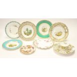 A Royal Crown Derby, Green Derby panel bowl,