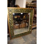 ****Ex Luddington Manor****Gilt wood and glass framed wall mirror,