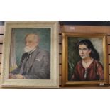 William H Goard, pair of oils, portrait of T Murray Shaw Esq.