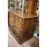 ****Ex Luddington Manor****A Charles II oak chest, having four graduated drawers,