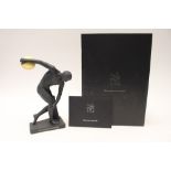 A Wedgwood, black basalt, 2012 Olympiad figurine,