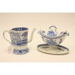 A Spode blue and white Argyle,