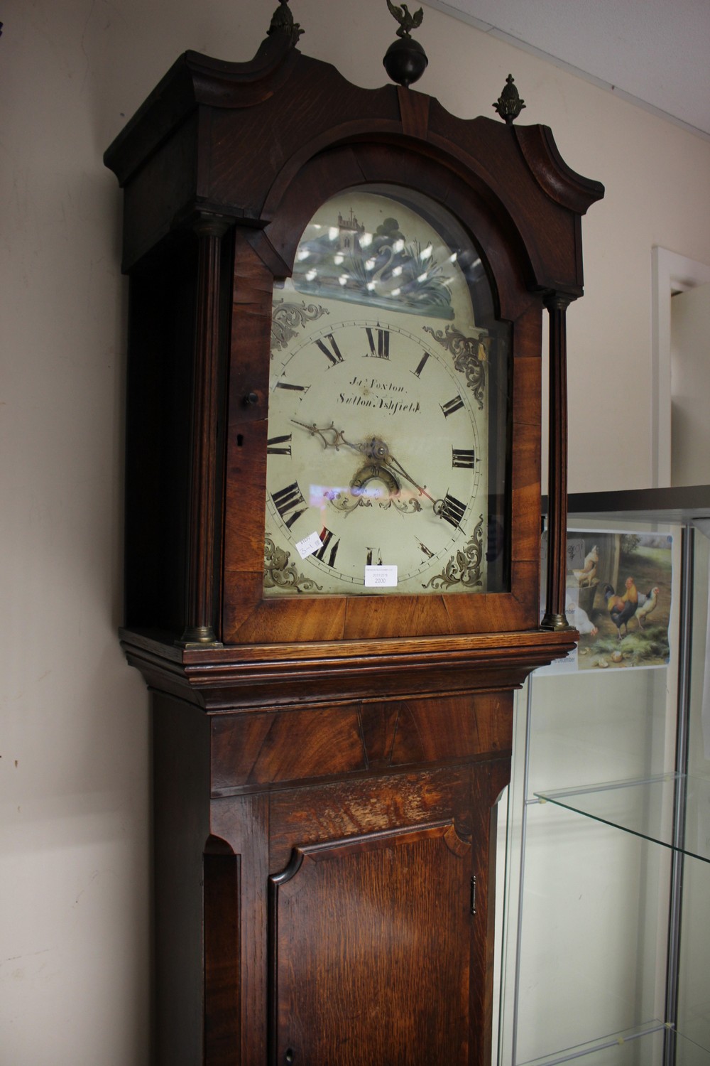 A mahogany James Foxton long case clock, Sutton-in-Ashfield.