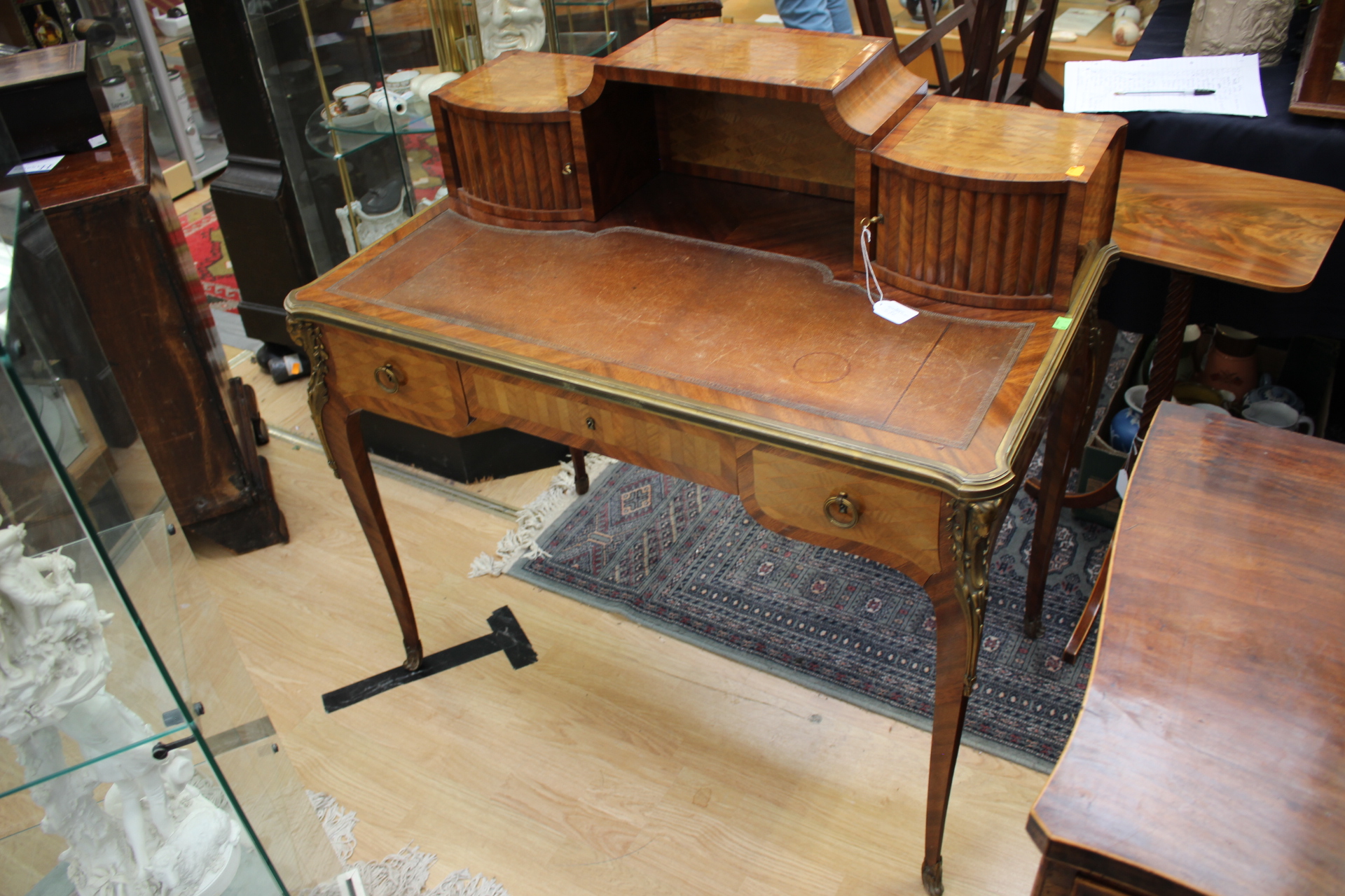 A 19th Century French kingwood and ormolu mounted writing desk