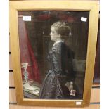 ****Ex Luddington Manor****A 19th Century gilt framed textured print,