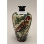 A Moorcroft Design Trial vase in the Girl Bunting pattern, 1st quality vase,