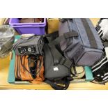 Vintage camera collection, includes Olympus OMI,