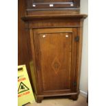 A 19th Century oak floor standing corner corner cupboard,