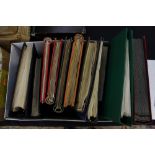 12 general stock albums of stamps,