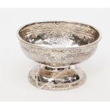 A German Hanan silver pedestal bowl, Chester import mark 1901, 148 grams, 4.