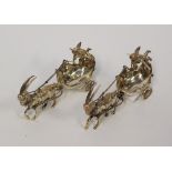 ****Ex Luddington Manor****Pair of Dutch cast silver sweetmeat dishes,
