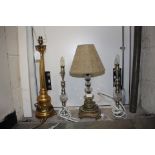 ****Ex Luddington Manor****A pair of cut glass facet cut table lamps, from Laura Ashley,