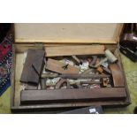 Two wooden tool chests,