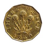 1949 George VI brass Threepence