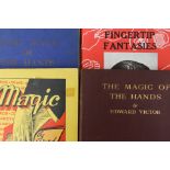 A collection of books relating to hand magic, including volumes by Edward Victor,