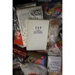 Collection of vintage magic tricks, to include “ESP Cards for testing Extra Sensory Perception”,