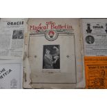 A small quantity of magic related club magazine issues, including 'The Magical Bulletin' April 1922,