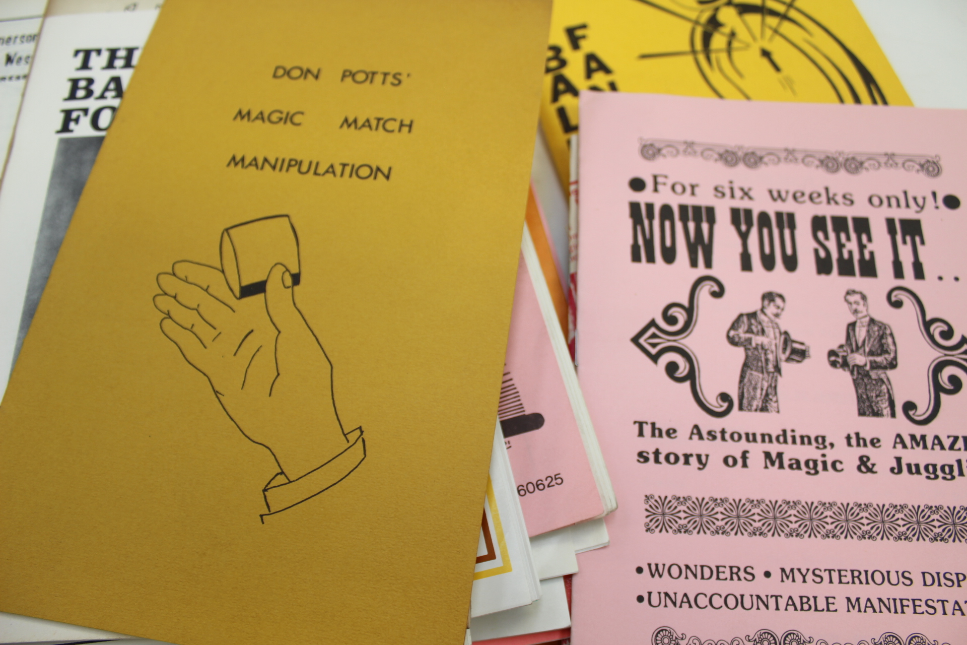 A quantity of softback magic publications catalogues,