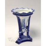 A Royal Crown Derby blue and white vase,