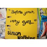 'Before Your Very Eyes' by Simon Watkins, pre-production copy in ring binder,