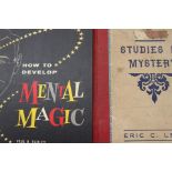 A box of mainly modern large format magic related books by Al Koran, Karrell Fox, Lewis Ganson,