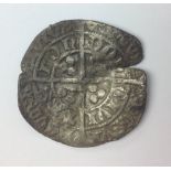 Silver Groat Edward IV 1477 - 1480 Pierced Cross + Pellet initial mark London mint.