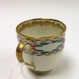 A Derby porcelain coffee cup, pattern 77, circa 1790, in the manner of Thomas Soar,