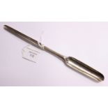 A George II silver marrow scoop, probably Benjamin Cartwright, London 1741, 23cm long, 1.