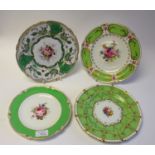 A collection of Royal Crown Derby cabinet and dessert plates,