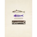 20th Century School, Fish to Comb, print, signed and dated 1978, numbered 20 of 20, 29cm x 26cm,
