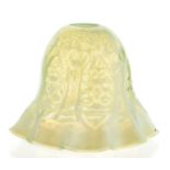 John Walsh Walsh, an Arts and Crafts straw opal glass light shade,