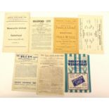 Miscellaneous Programmes: A collection of seven programmes, dating to the 1944/45 season,