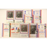 French Programmes: A collection of nine French programmes, comprising: France v.