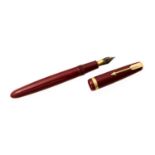 Parker Duofold fountain pen, Burgundy,