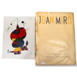 After Joan Miro, a Porcelanosa Gres Monococcion hand painted tile, abstract clown figure, 30.