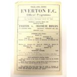 War Cup Programme: An Everton v.