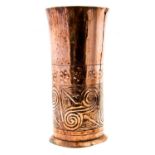 Keswick School of Industrial Art, an Arts and Crafts copper spill vase,