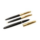 Parker 51 pen set, including fountain pen, pencil and ballpoint,