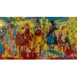 Leroy Neiman (American, 1921-2012), Stretch Stampede, a signed limited edition print, No.