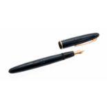 Bayard 840 fountain pen, button filler, dark green,