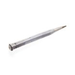 Yard o Led, a sterling silver Art Deco pencil for Rolls Royce, square section,