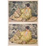 Arthur Rigden Read (1879-1955), The Mandarin Gown, woodblock prints,