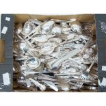 A large quantity of silver plated flatware, Kings pattern by Hart & Co, Sheffield,