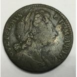 Halfpenny 1694 unbarred A's in "Maria".
